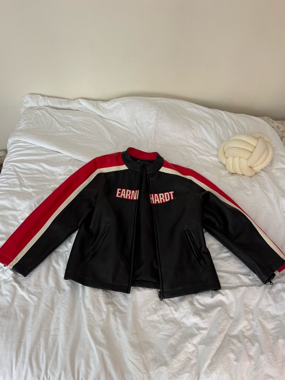 Black & Red Vintage Racing Jacket
